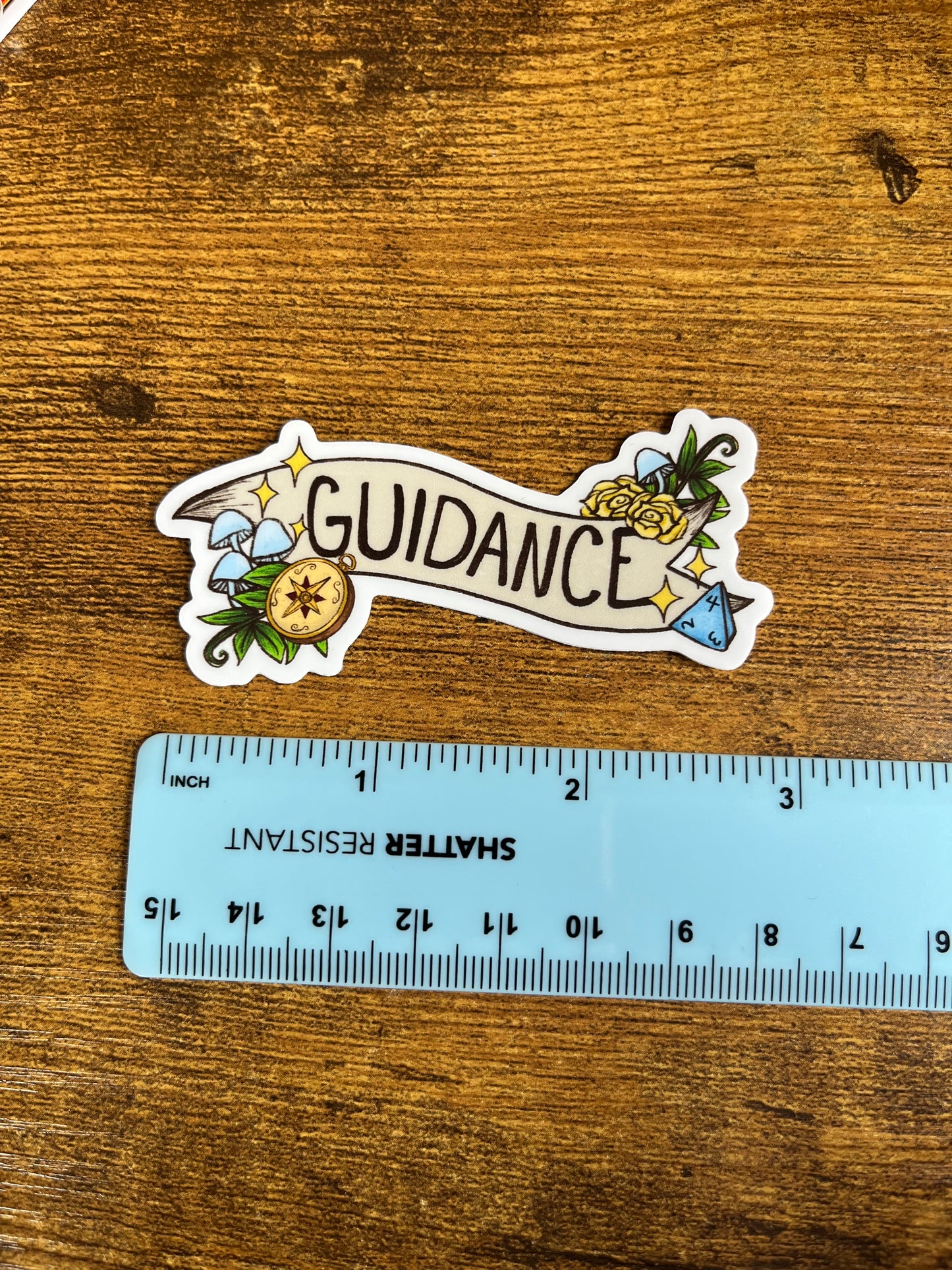 Guidance matte vinyl sticker