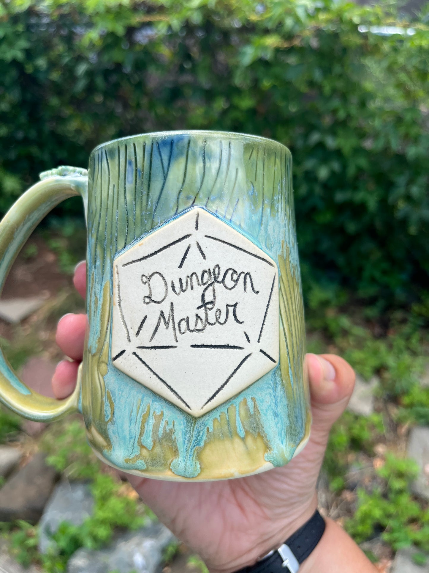 Green Dungeon master mug