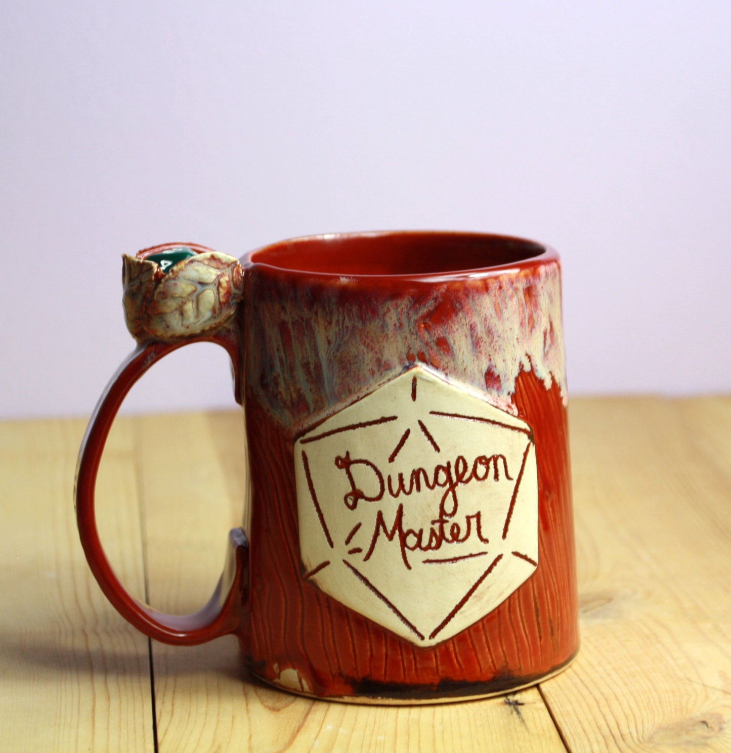 Red Dungeon Master Dice Fidget Mug