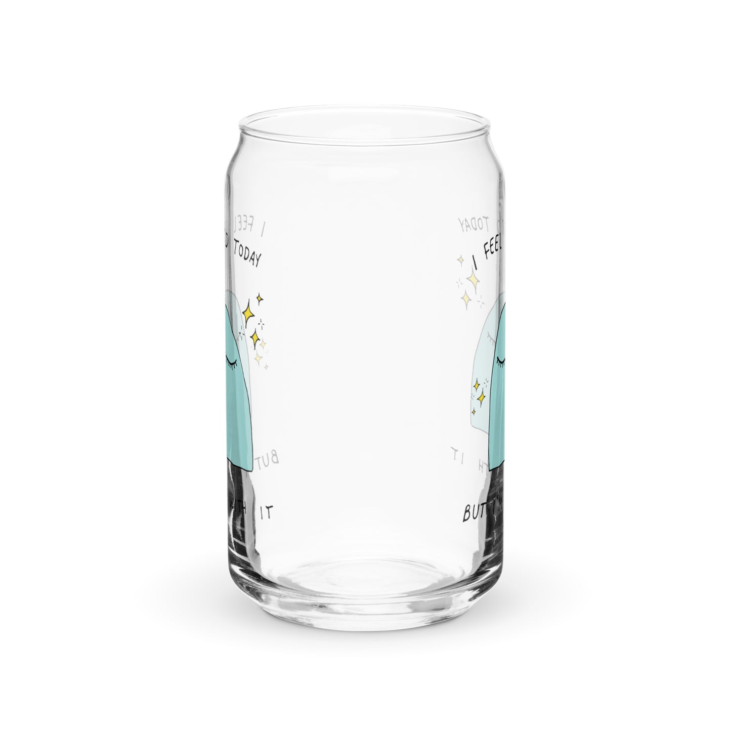 I feel weird today Glass Tumbler