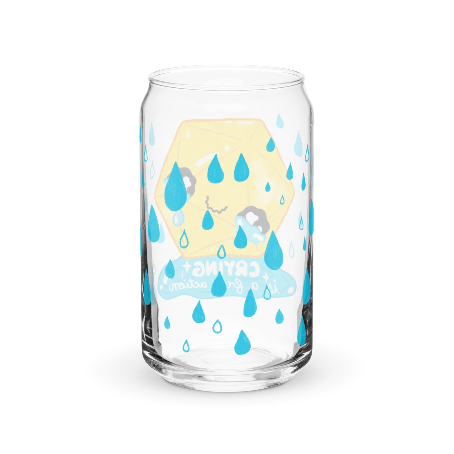 Crying is a free action Glass Tumbler