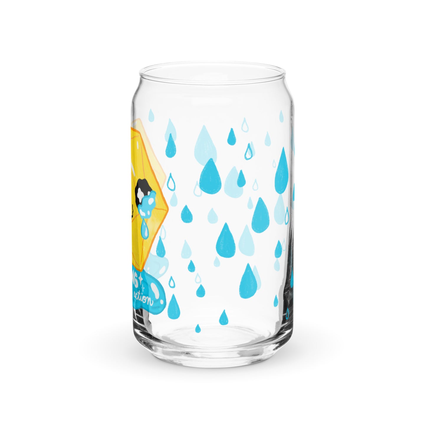 Crying is a free action Glass Tumbler