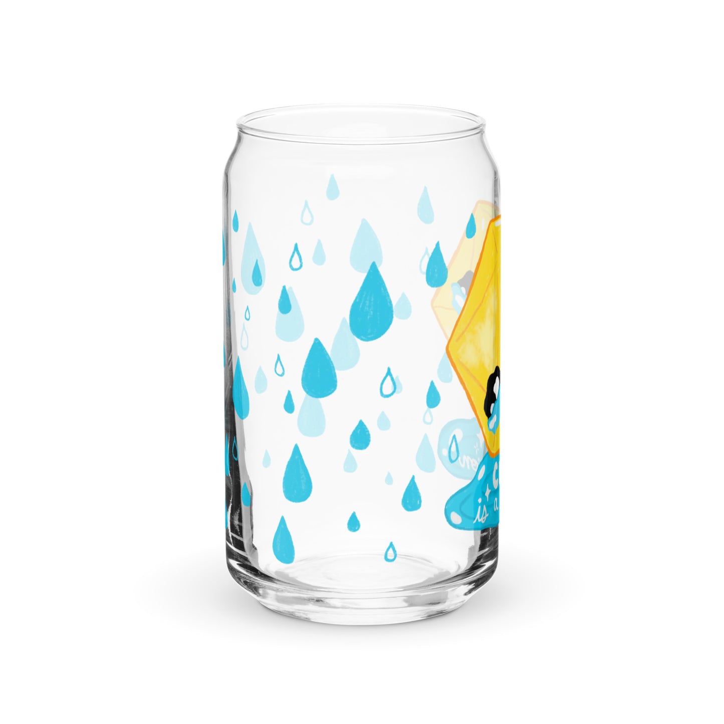 Crying is a free action Glass Tumbler