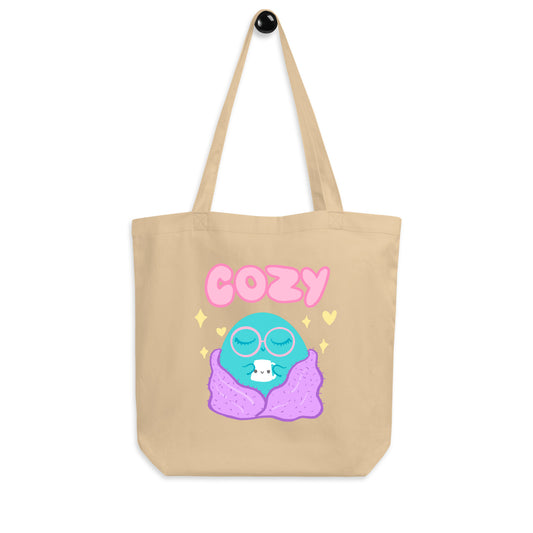 Cozy Blob Canvas Tote Bag