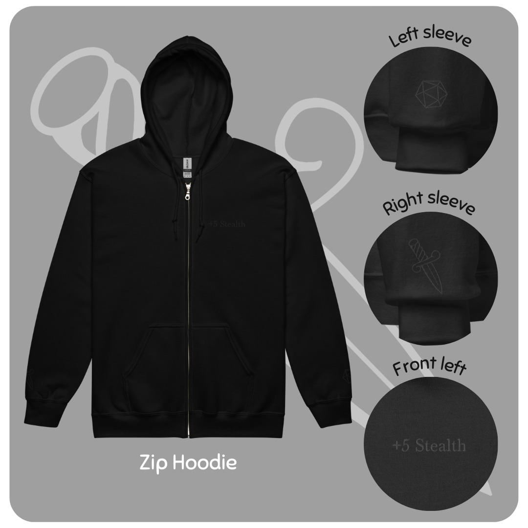 Rogue Zip Hoodie: +5 Stealth